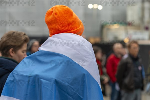 Vigil on 18 February 2024 for the deceased Alexei Navalny, Roncalliplatz, Cologne, North Rhine-Westphalia, Germany, Europe