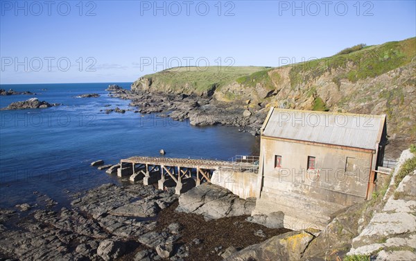 Lifeboat Station built in 1859, Polpeor Cove, Lizard Point, Cornwall, England, United Kingdom, Europe
