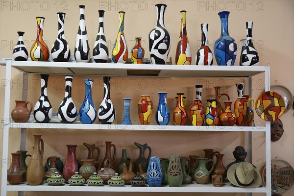 Vases, jugs, water jars, pottery, souvenirs, Trinidad, Cuba, Greater Antilles, Caribbean, Central America, America, Central America