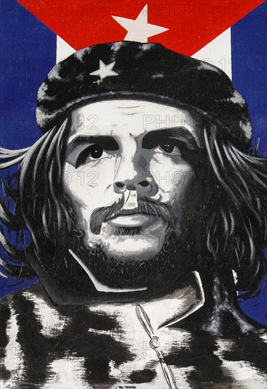 Che Guevara, painting, souvenir, Vinales, Valle de Vinales, Pinar del Rio province, Cuba, Greater Antilles, Caribbean, Central America