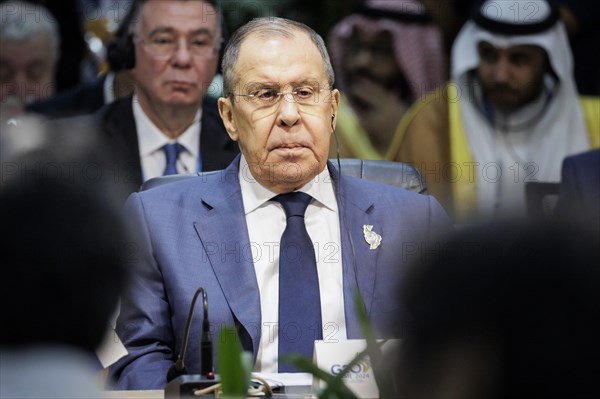 Sergey Lavrov, Foreign Minister of Russia, at the G20 Foreign Ministers' Meeting in Rio de Janeiro, 22 February 2024. Photographed on behalf of the Federal Foreign Office