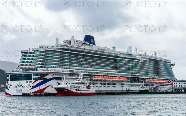 IONA PandO CRUISES in ALESUND, Geirangerfjord, Fjords, Norway, Europe