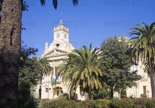 Malaga City Hall building, Malaga, Spain designed by Fernando Guerrero Strachan and Manuel Rivera Vera completed 1919