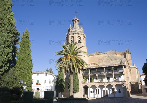 Historic church once a Moorish mosque Iglesia de Santa Maria la Mayor, Ronda, Spain, Europe