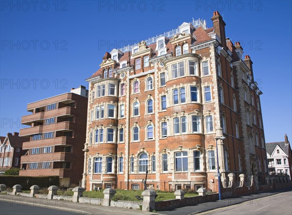 Cliff House Edwardian or Victorian building, Hamilton Gardens, Felixstowe, Suffolk, England, United Kingdom, Europe