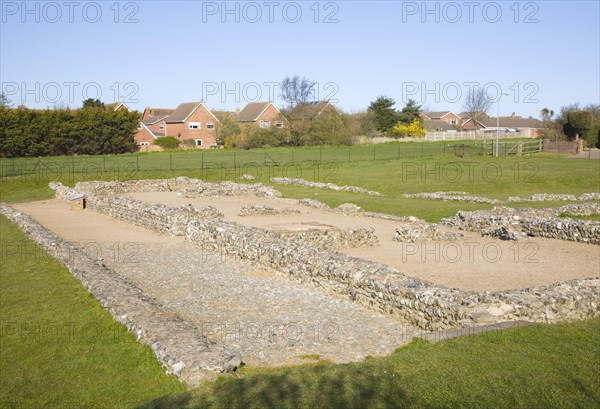 Roman fort at Caister, Norfolk, England, United Kingdom, Europe