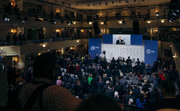 Yulia Navalnaya, woman (widow) of Alexei Navalny, recorded during a speech at the Munich Security Conference (MSC) in Berlin, 16 February 2024