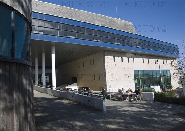 Modern architecture buildings Tremough campus, University College Falmouth, Cornwall, England, United Kingdom, Europe