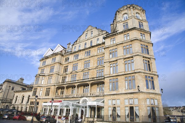 The former Empire Hotel built 1901 designed by Charles Edward Davis, Grand Parade, Bath, Somerset, England, United Kingdom, Europe