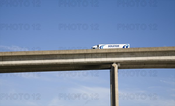 Orwell Bridge carrying the A14 trunk road over the River Orwell, Wherstead, near Ipswich, Suffolk, England, United Kingdom, Europe