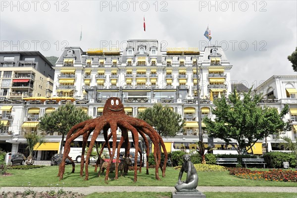 The Grand Hotel Suisse, Montreux, Canton of Vaud, Lake Geneva, Switzerland, Europe