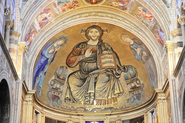 Detail, interior view, Cathedral of Santa Maria Assunta, Pisa, Tuscany, Italy, Europe