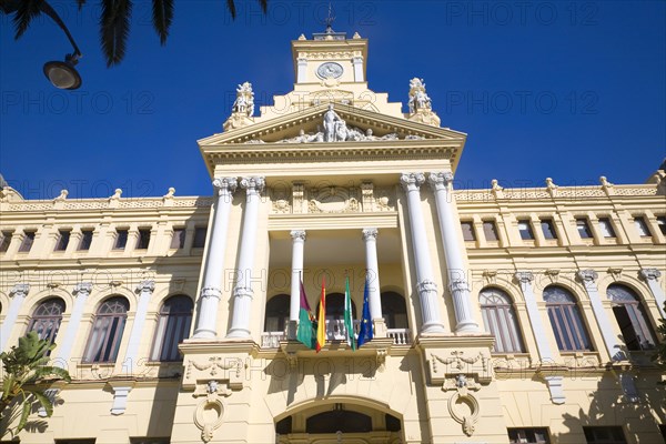 Malaga City Hall building, Malaga, Spain designed by Fernando Guerrero Strachan and Manuel Rivera Vera completed 1919