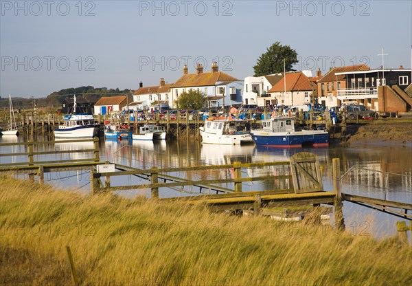 Boats on the River Blyth at Southwold harbour and Walberswick, Suffolk, England, United Kingdom, Europe
