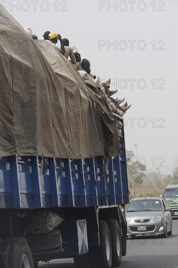 Transport on a lorry, Jos, 06.02.2024