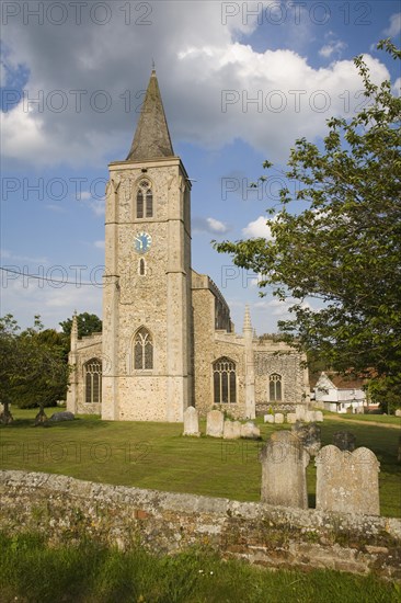Parish church of Saint Nicholas at the village of Rattlesden, Suffolk, England, United Kingdom, Europe