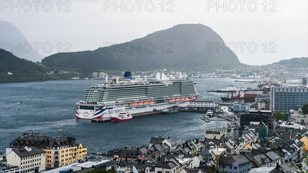 IONA PandO CRUISES in ALESUND, Geirangerfjord, Fjords, Norway, Europe