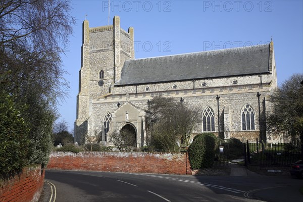 Parish church of Saint Bartholomew, Orford, Suffolk, England, UK