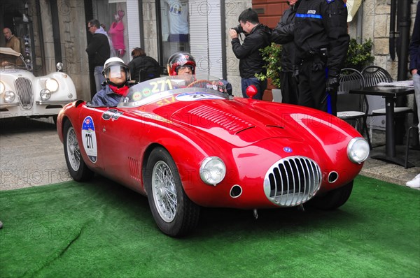 Mille Miglia 2016, time control, checkpoint, SAN MARINO, start no. 271 O.S.C.A. MT 4 1500 2 AD year of construction1953 Vintage car race. San Marino, Italy, Europe