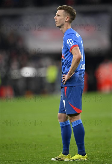 Disappointment for Dani Olmo (07) RasenBallsport Leipzig RBL, Allianz Arena, Munich, Bavaria, Germany, Europe