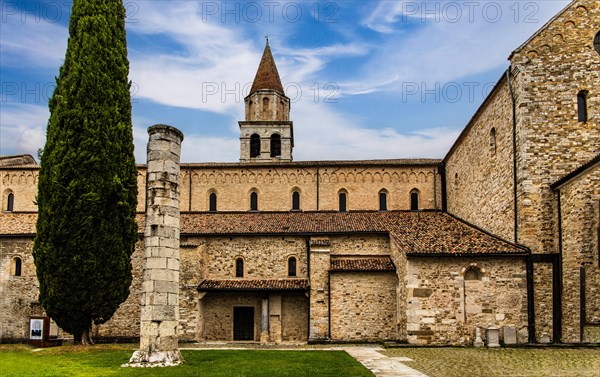 Basilica of Aquileia from the 11th century, largest floor mosaic of the Western Roman Empire, UNESCO World Heritage Site, important city in the Roman Empire, Friuli, Italy, Aquileia, Friuli, Italy, Europe