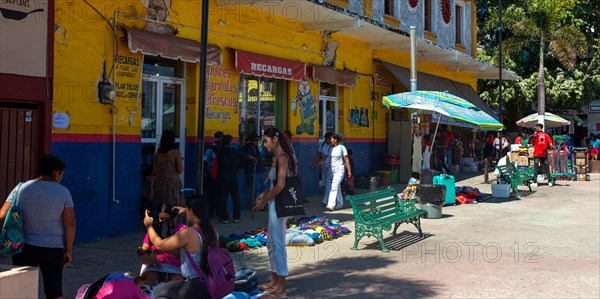 Dealers and shops in Pochutla, Baja de Huatulco, South Pacific Coast, Oaxaca state, Mexico, Central America