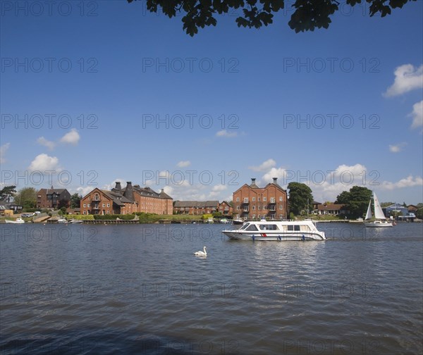 Boats on Oulton Broad, Suffolk, England, United Kingdom, Europe