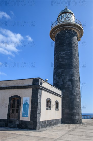 View of lighthouse Faro Punta de Jandia at southern tip of peninsula Jandia, Fuerteventura, Canary Islands, Canary Islands, Spain, Europe
