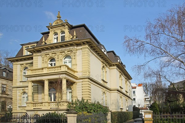 Art Nouveau villa, Alwinenstrasse, city centre, Wiesbaden, Taunus, Hesse, Germany, Europe
