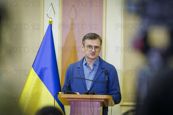 Dmytro Kuleba, Foreign Minister of Ukraine, gives a press conference in Odessa. Odessa, 24.02.2024. Photographed on behalf of the Federal Foreign Office