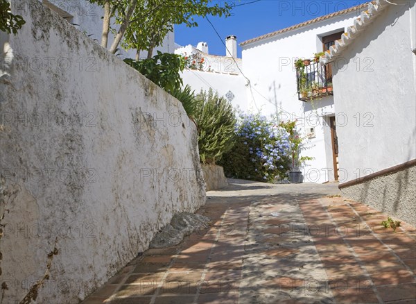 Hilltop Andalusian village of Comares, Malaga province, Spain, Europe