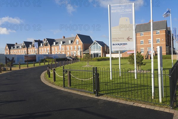 New housing development Martello Park on the coast Felixstowe, Suffolk, England, United Kingdom, Europe