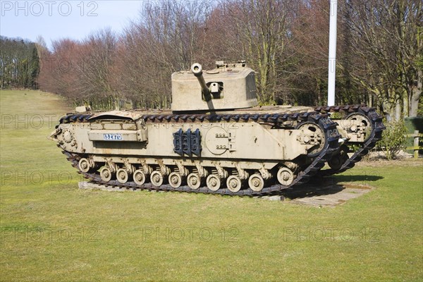 Tank at the Muckleburgh Collection of military vehicles, Weybourne, Norfolk, England, United Kingdom, Europe