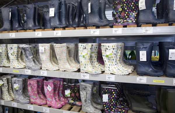 Wellington boots on sale in shop