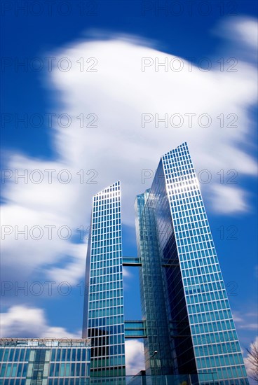 Highlight Towers, the companies Fujitsu and IBM are among the current tenants, Munich, Bavaria, Germany, Europe