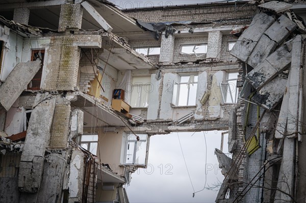 Destroyed building of the Mykolaiv regional administration. Mykolaiv, 25.02.2024. Photographed on behalf of the Federal Foreign Office