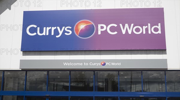 Combined Currys and PC World store at Copdock, Ipswich, Suffolk, England, United Kingdom, Europe