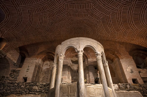 Interior view of the crypt, remains of the Roman baths, Hagios Demetrios church, also known as Agios Dimtrios or Demetrios basilica, Thessaloniki, Macedonia, Greece, Europe