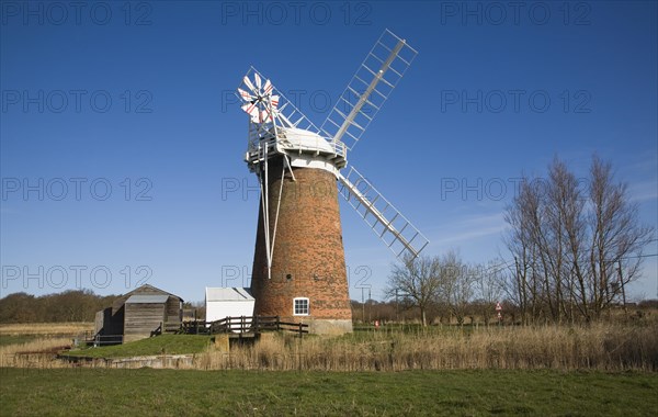 Horsey drainage mill windmill, Norfolk, England, United Kingdom, Europe