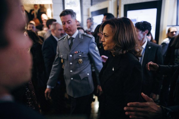 Kamala Harris, US Vice President, recorded at the Munich Security Conference (MSC) in Berlin, 16 February 2024