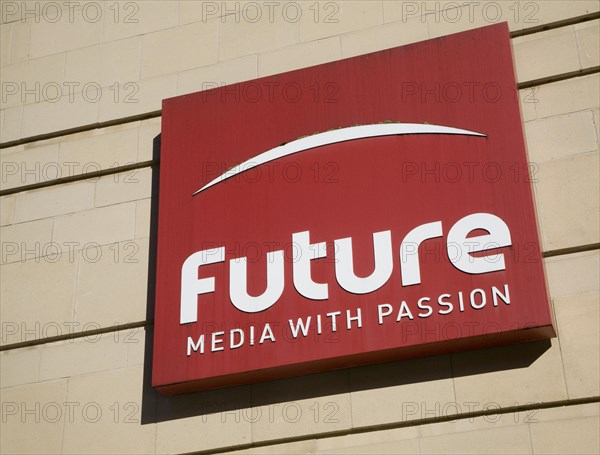 Sign for Future media company a major UK magazine and digital content publisher specialising in Technology, Entertainment and Video Games, Sport & Auto, Music and Creative. Bath, Somerset, England, United Kingdom, Europe