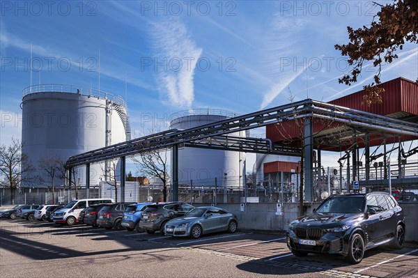 Gas boiler at Praeg Energie GmbH, Kempten, Bavaria, Allgaeu, Germany, Europe