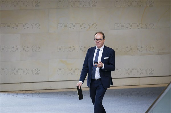 Alexander Dobrindt, MdB, CSU, enters the Bundestag. Berlin, 21.02.2024