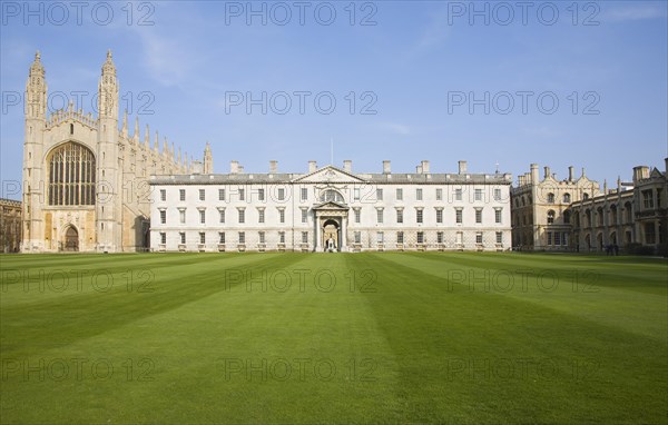 The Georgian period Gibbs building, King's College, Cambridge university, Cambridgeshire, England, United Kingdom, Europe