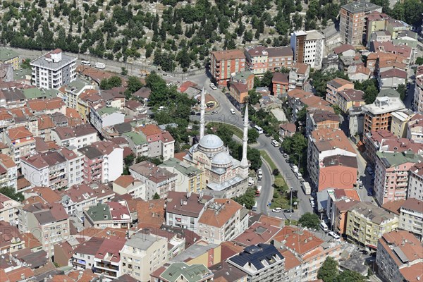 Imami Azam Sefa Mosque, view from Istanbul Sapphire, European part of Istanbul, Turkey, Asia