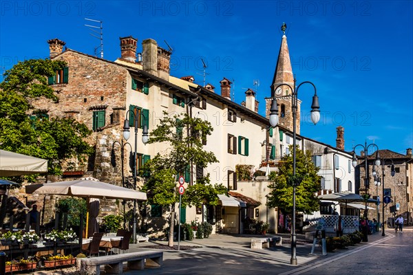 Old town with Basilica di Santa Eufemia, Citta vecchia, island of Grado, north coast of the Adriatic, Friuli, Italy, Grado, Friuli, Italy, Europe