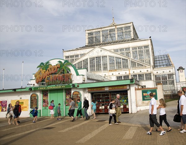 Winter Gardens glasshouse pavilion, Great Yarmouth, Norfolk, England, United Kingdom, Europe