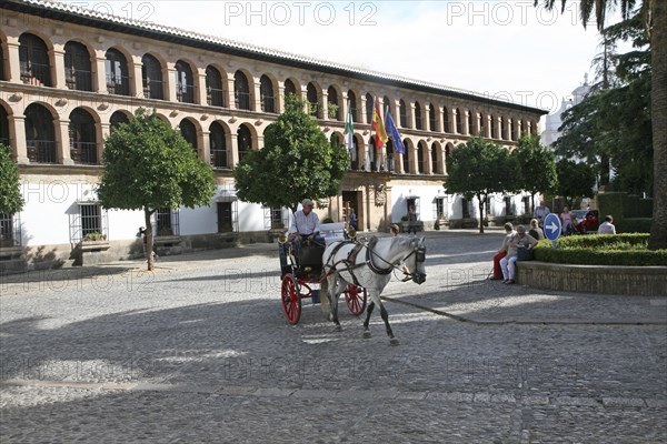 Ayuntamiento City Hall building built in 1734 Ronda, Malaga province, Spain, Europe