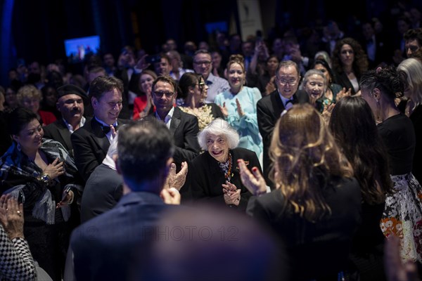 Margot Friedlaender, Holocaust survivor, at the Cinema for Peace in Berlin, 19 February 2024. Photographed on behalf of the Federal Foreign Office