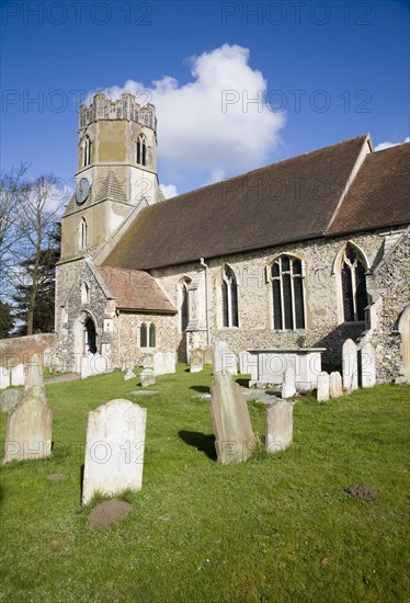 Parish church of All Saints, Easton, Suffolk, England, UK